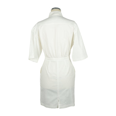 Chic Short Sleeve Buttoned Dress